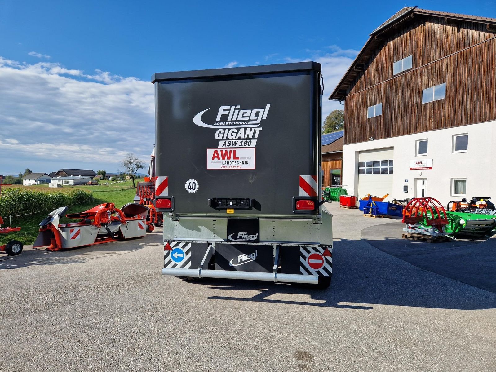 Abschiebewagen του τύπου Fliegl Gigant ASW 190 Compact FOX Tandem, Neumaschine σε Grünbach (Φωτογραφία 4)