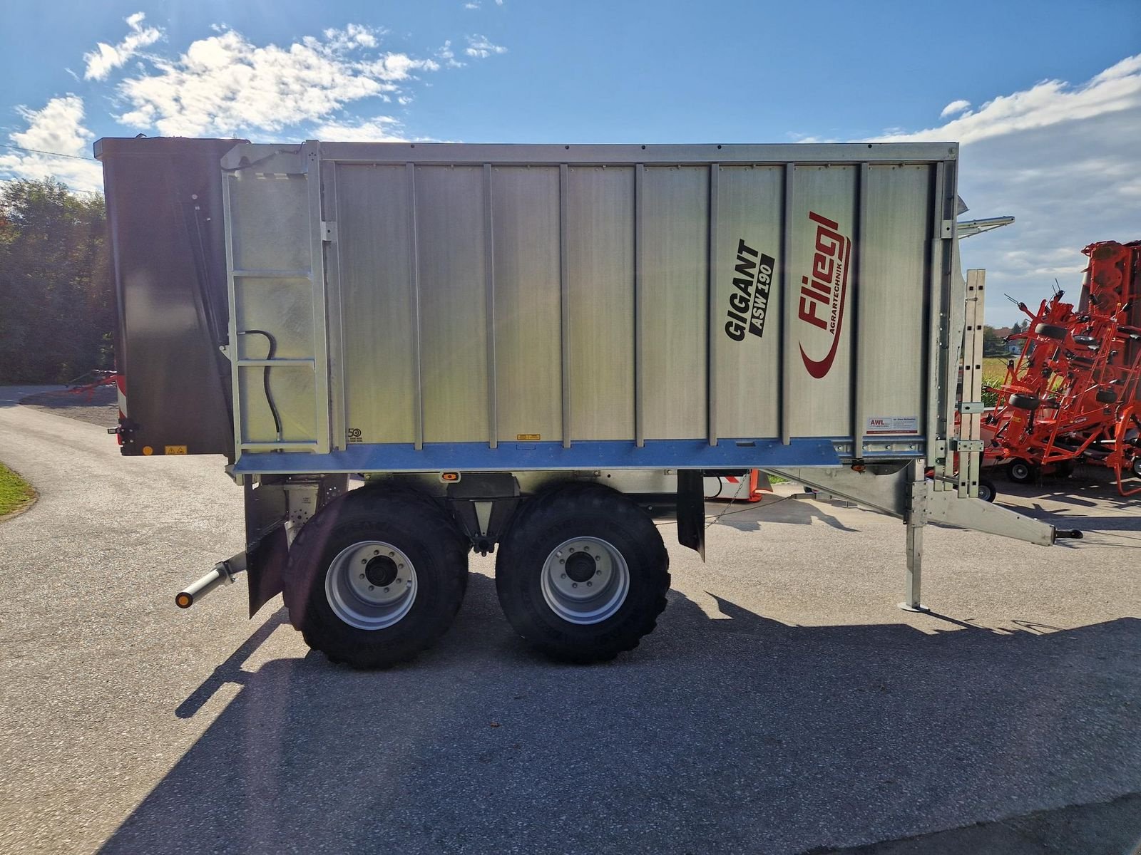 Abschiebewagen του τύπου Fliegl Gigant ASW 190 Compact FOX Tandem, Neumaschine σε Grünbach (Φωτογραφία 7)