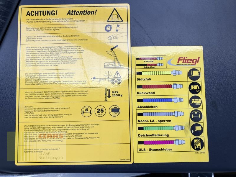 Abschiebewagen tipa Fliegl GIGANT ASW 261 COMPACT FOX, Neumaschine u Schwend (Slika 20)