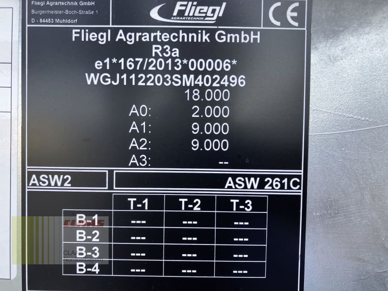 Abschiebewagen tipa Fliegl GIGANT ASW 261 COMPACT FOX, Neumaschine u Schwend (Slika 21)