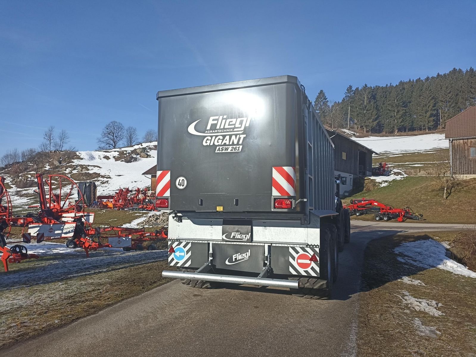 Abschiebewagen typu Fliegl GIGANT ASW 261 Vollausstattung, Neumaschine v Grünbach (Obrázek 7)