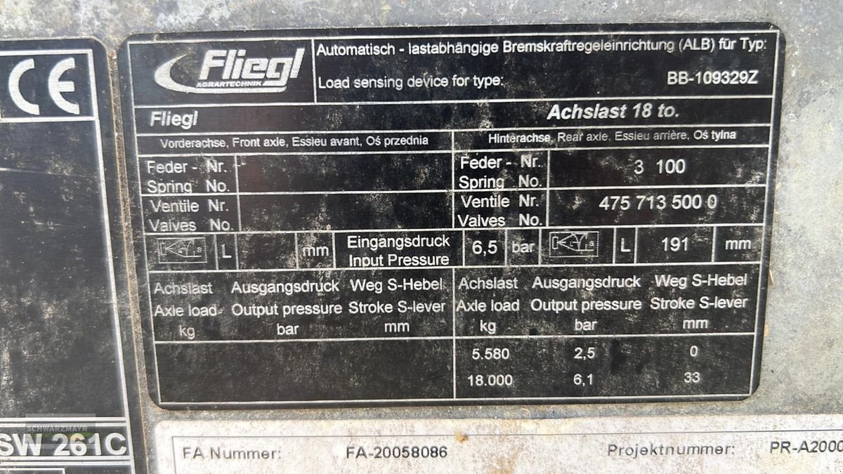 Abschiebewagen a típus Fliegl Gigant ASW 261, Gebrauchtmaschine ekkor: Gampern (Kép 7)