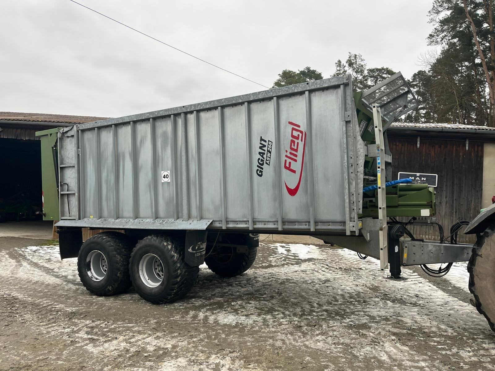 Abschiebewagen typu Fliegl Gigant ASW 268, Gebrauchtmaschine w Bayreuth (Zdjęcie 3)