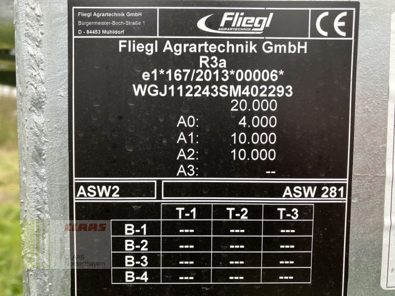 Abschiebewagen typu Fliegl Gigant ASW 281 FOX Tandem, Neumaschine v Bad Abbach (Obrázek 21)