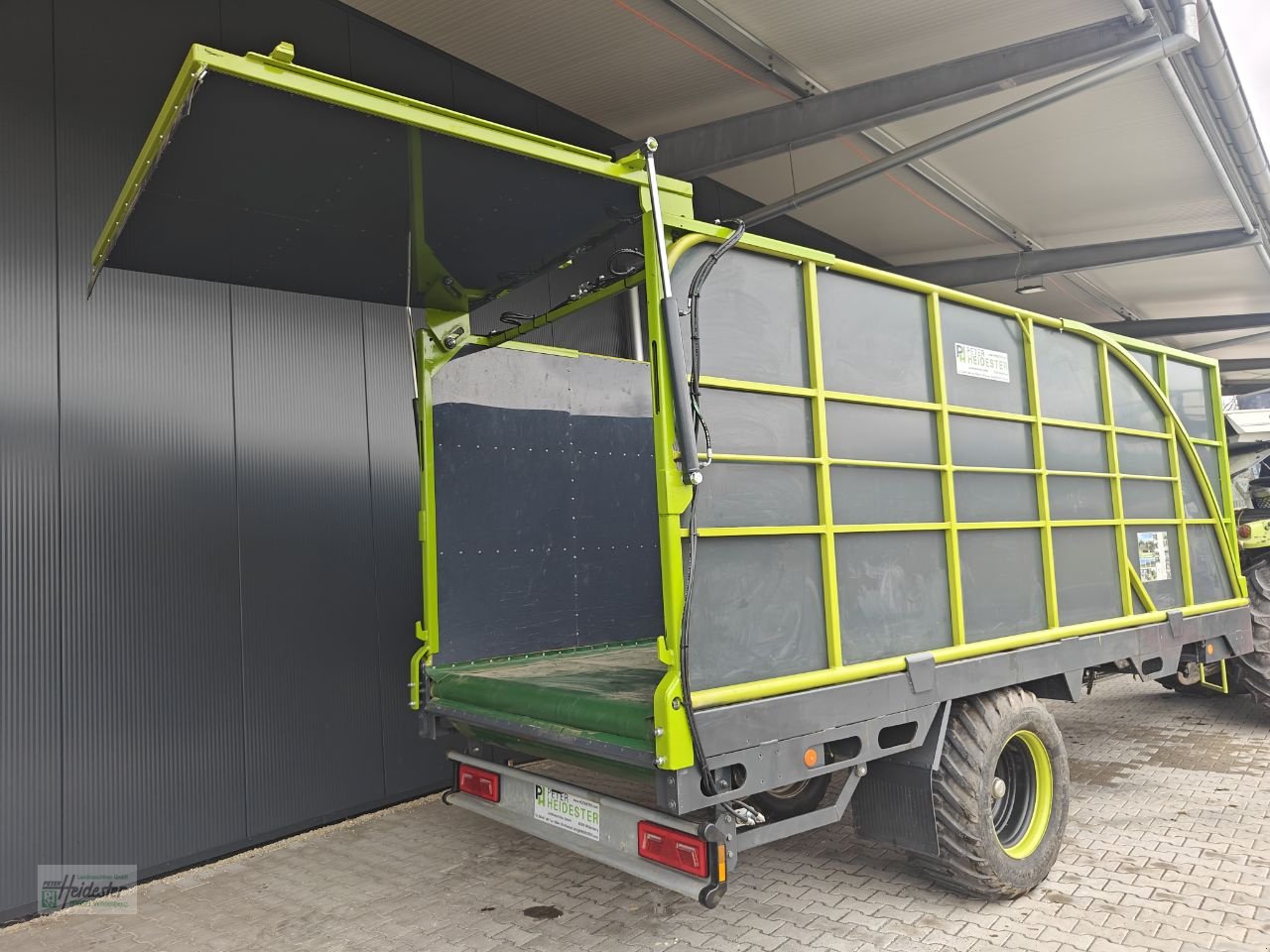 Abschiebewagen typu Heidester Abschiebewagen Hackschnitzel Ladewagen Abreißgerät Hopfen, Neumaschine v Wildenberg (Obrázek 1)