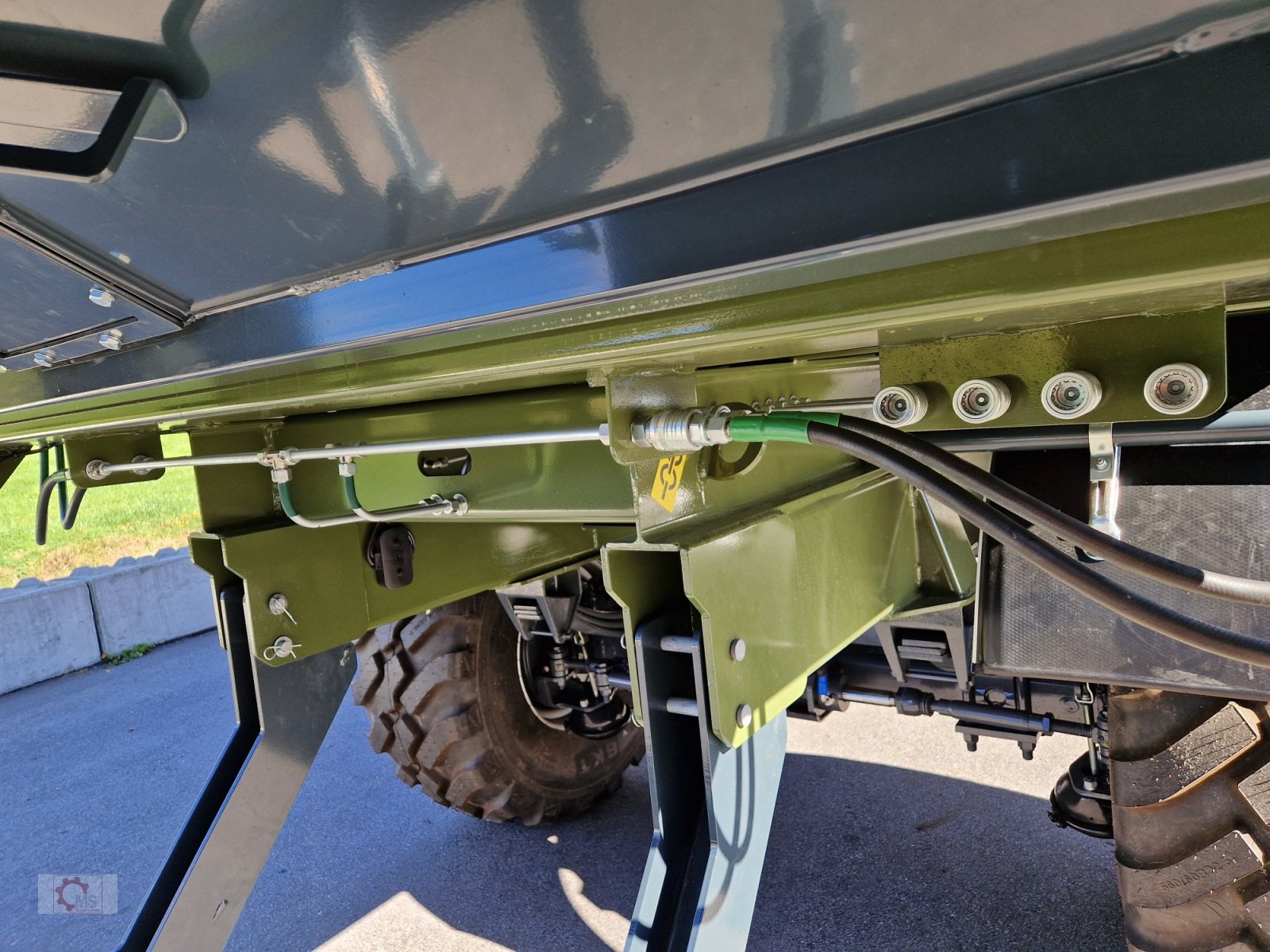 Abschiebewagen del tipo Kobzarenko TZP-35 24t 45m³ Zwangslenkung Deichselfederung, Neumaschine en Tiefenbach (Imagen 10)