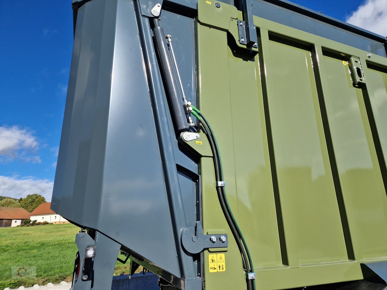 Abschiebewagen del tipo Kobzarenko TZP-35 24t 45m³ Zwangslenkung Deichselfederung, Neumaschine en Tiefenbach (Imagen 11)