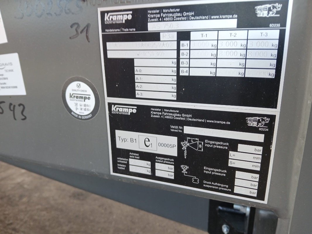 Abschiebewagen del tipo Krampe RAM BODY 750AS, Gebrauchtmaschine In Liebenwalde (Immagine 9)