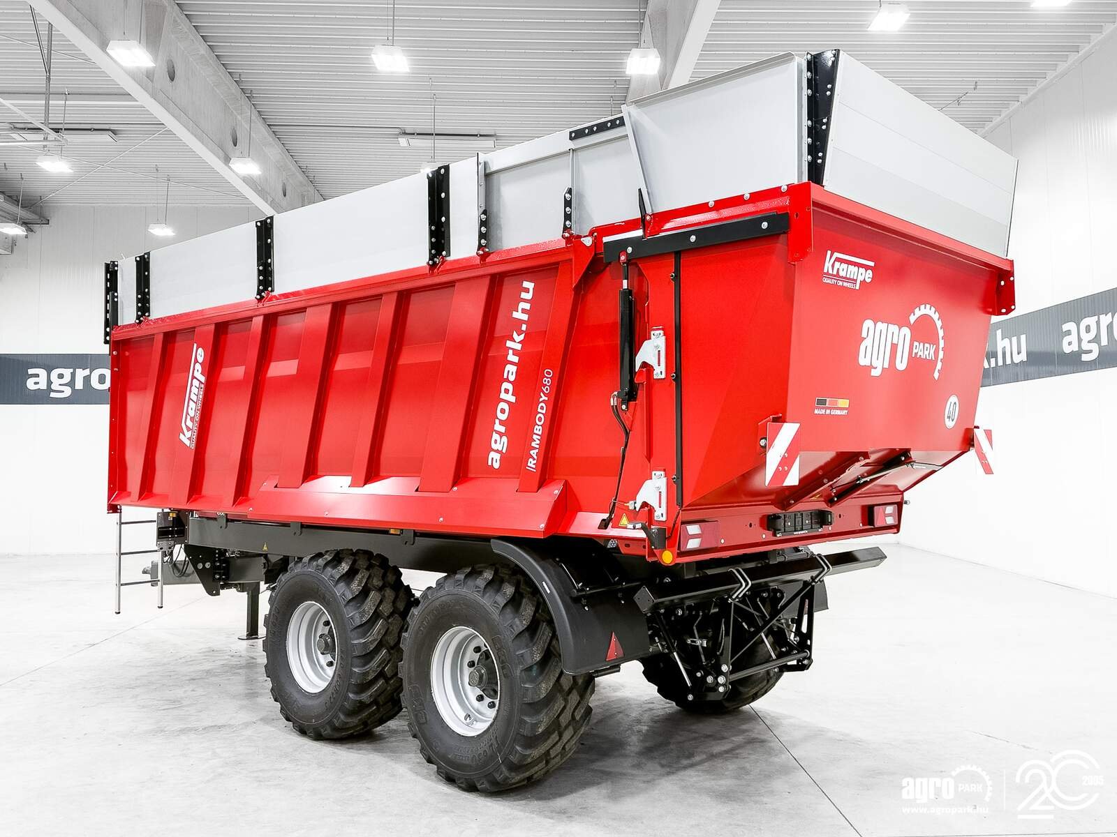 Abschiebewagen van het type Krampe Rambody 680 (AS 680) 20 ton capacity premium push off trailer, 32 m3, Made in Germany, Gebrauchtmaschine in Csengele (Foto 4)