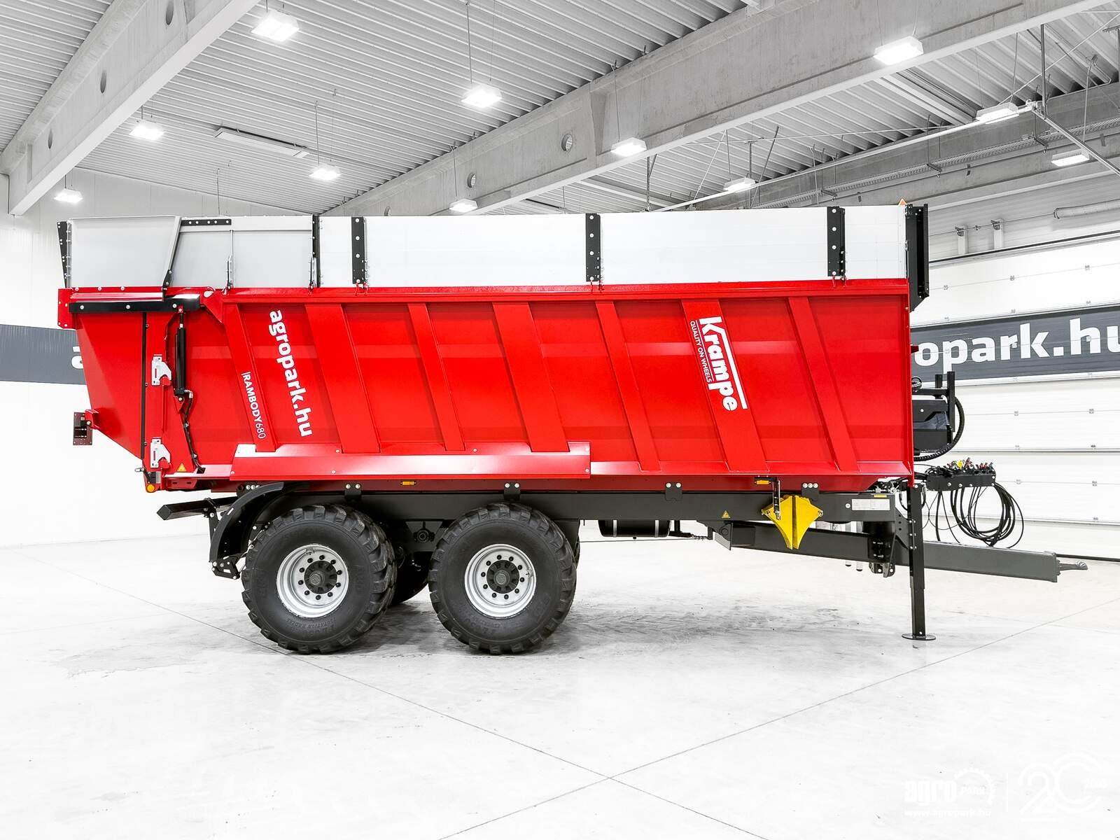 Abschiebewagen van het type Krampe Rambody 680 (AS 680) 20 ton capacity premium push off trailer, 32 m3, Made in Germany, Gebrauchtmaschine in Csengele (Foto 9)