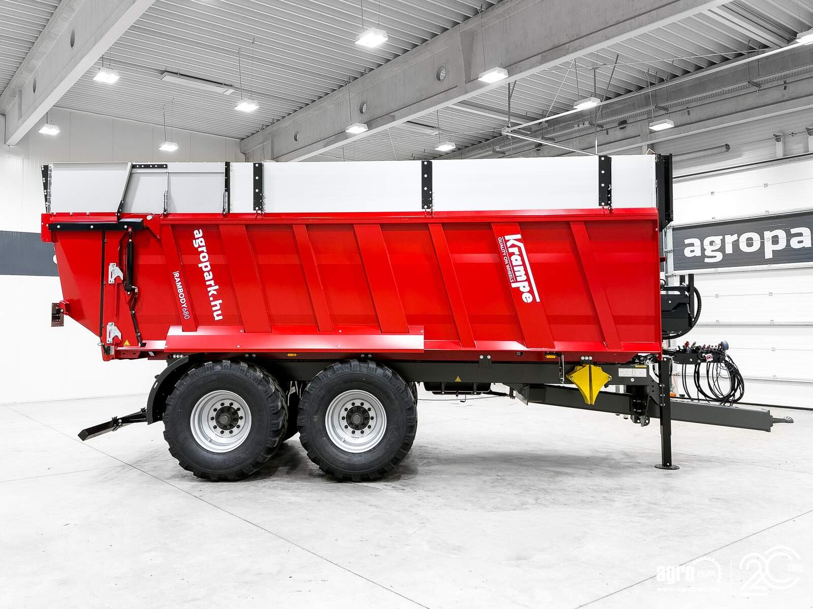 Abschiebewagen от тип Krampe Rambody 680 (AS 680) UNUSED 20 ton capacity push off trailer, 32 m3, air brake, air suspension, 60 cm extension, premium Made in Germany, Gebrauchtmaschine в Csengele (Снимка 8)