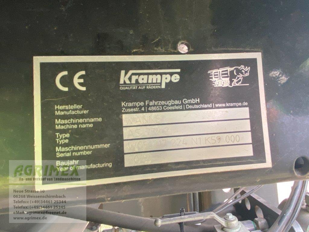 Abschiebewagen vrste Krampe RamBody 750, Gebrauchtmaschine v Weißenschirmbach (Slika 7)