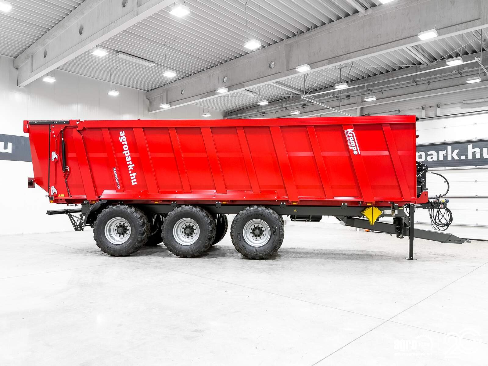 Abschiebewagen typu Krampe Rambody 900 (AS 900) 28 ton capacity push off trailer, hydr. tailgate, 45,3 m3, air brake, air suspension, Gebrauchtmaschine w Csengele (Zdjęcie 8)