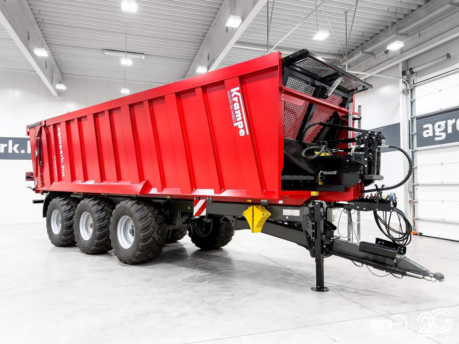 Abschiebewagen Türe ait Krampe Rambody 900 (AS 900) 28 ton, push off trailer, hydraulic tailgate, 45,3 m3, LED, air suspension, Gebrauchtmaschine içinde Csengele (resim 2)
