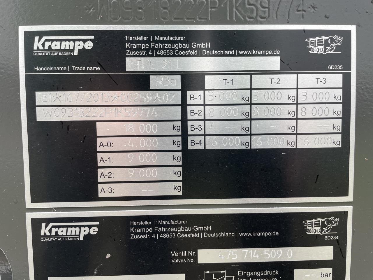 Abschiebewagen del tipo Krampe THL21L, Gebrauchtmaschine en Grindsted (Imagen 7)