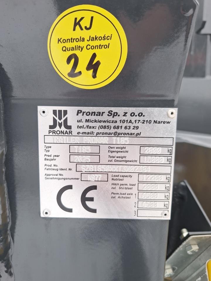 Abschiebewagen типа PRONAR T185, Gebrauchtmaschine в Maribo (Фотография 12)