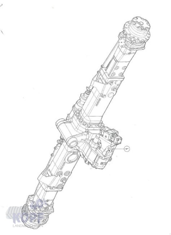 Achsen & Fahrantrieb typu CLAAS Allradachse für Claas Lexion 520-570, 580, Gebrauchtmaschine v Schutterzell (Obrázek 4)