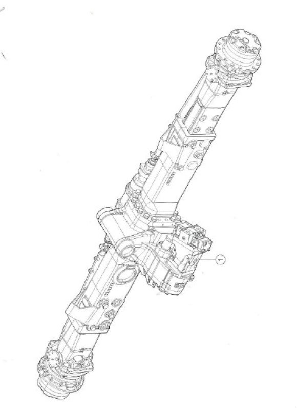 Achsen & Fahrantrieb typu CLAAS Allradachse für Lexion 520-570, 580, Gebrauchtmaschine v Schutterzell (Obrázok 4)