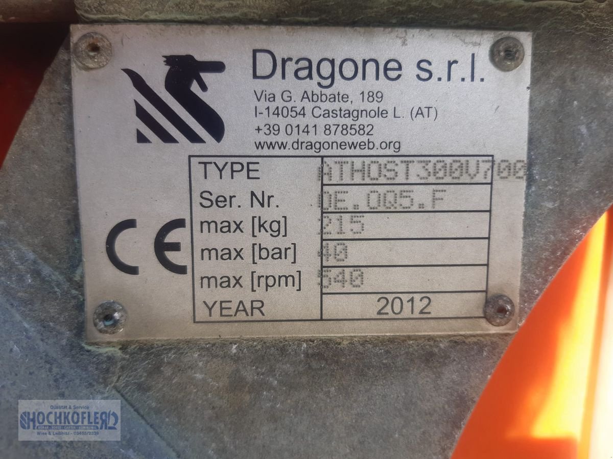 Anbau-Gebläsespritze du type DRAGONE Athos V300 T700 bzw. K1 300 G600, Gebrauchtmaschine en Wies (Photo 16)