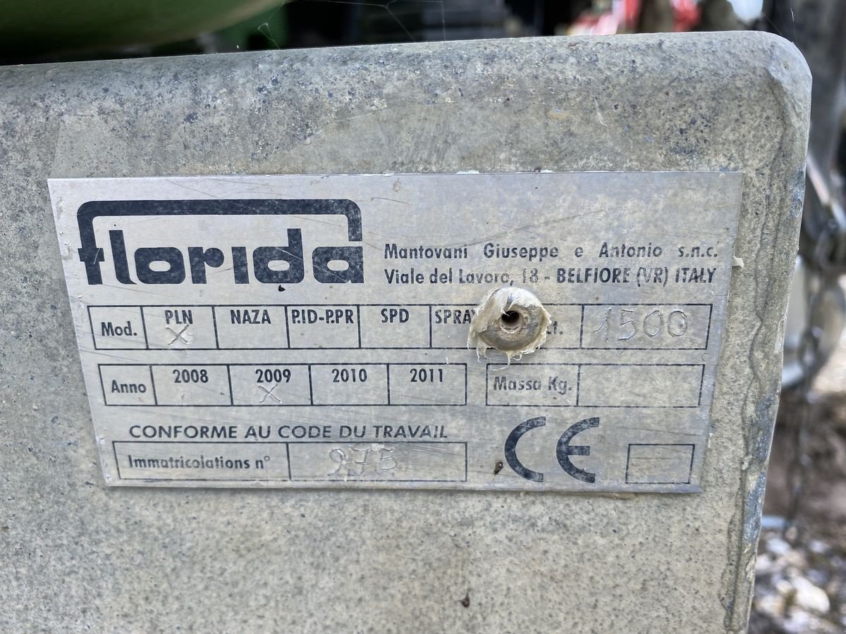 Anbau-Gebläsespritze des Typs Florida PLN 1500, Gebrauchtmaschine in Mistelbach (Bild 12)