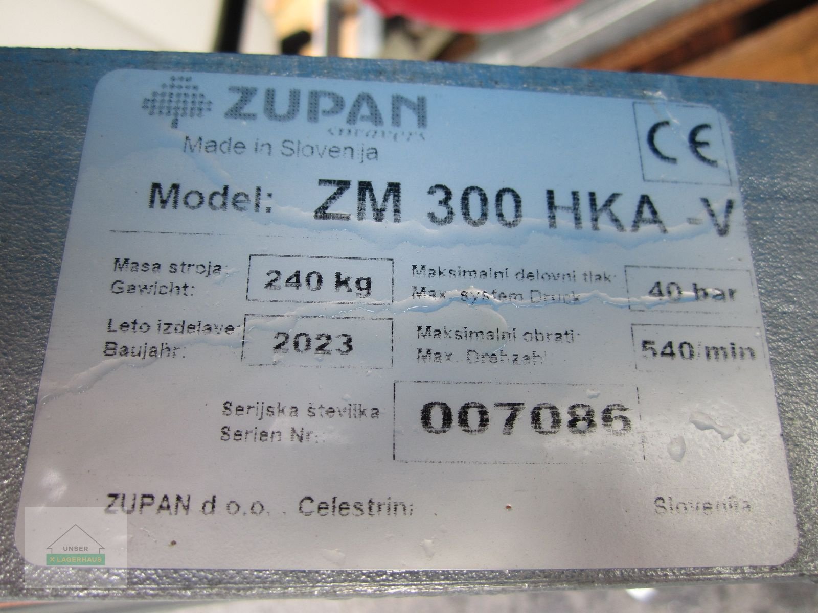 Anbau-Gebläsespritze του τύπου Sonstige ZUPAN HKA-300 V, Neumaschine σε Ehrenhausen (Φωτογραφία 5)