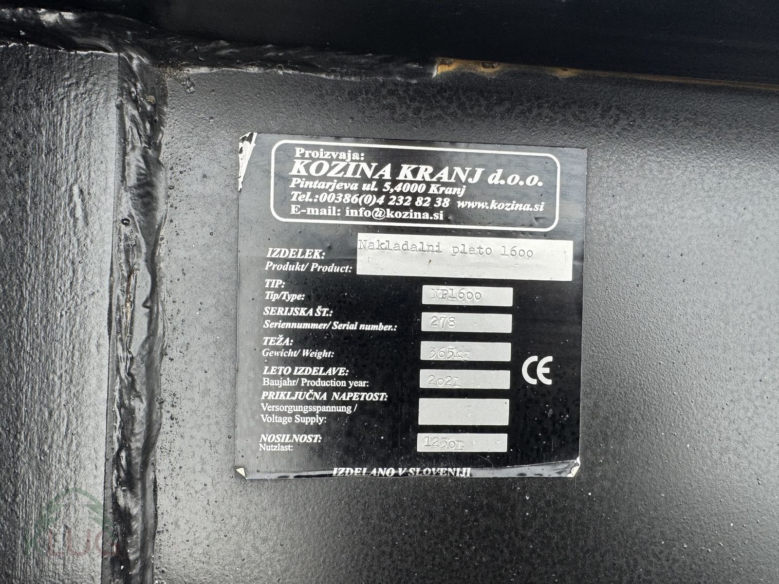 Anbaugerät типа Kozina NP 1.600 Staplerschaufel, Gebrauchtmaschine в Pirching am Traubenberg (Фотография 10)