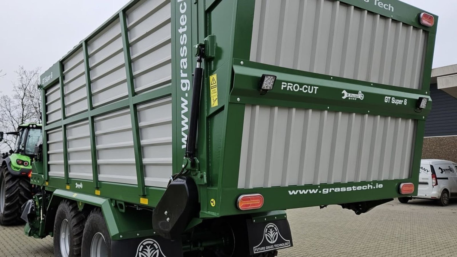 Anbauhäcksler & Anhängehäcksler Türe ait Inter Tech super six friskgræs vogn, Gebrauchtmaschine içinde Bredebro (resim 2)