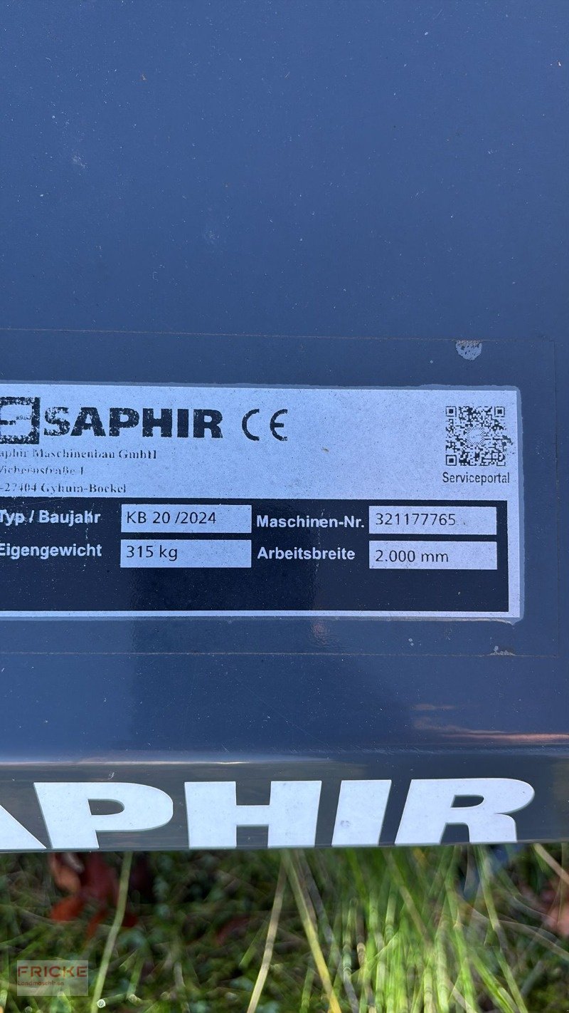Anbaukehrmaschine of the type Saphir KB 20, Neumaschine in Bockel - Gyhum (Picture 5)