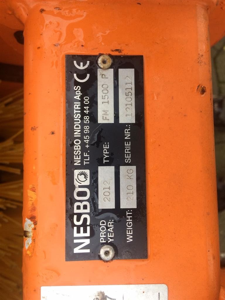 Anbaukehrmaschine typu Sonstige FM 1500 P, Gebrauchtmaschine v Helsinge (Obrázek 6)