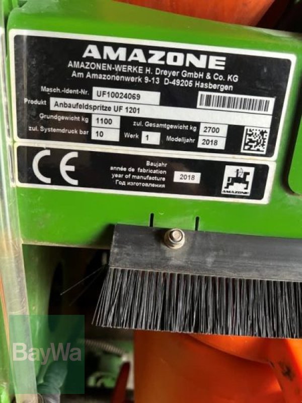 Anbauspritze des Typs Amazone ANBAUFELDSPRITZE UF 1201, Gebrauchtmaschine in Neumarkt  i.d. Opf. (Bild 10)