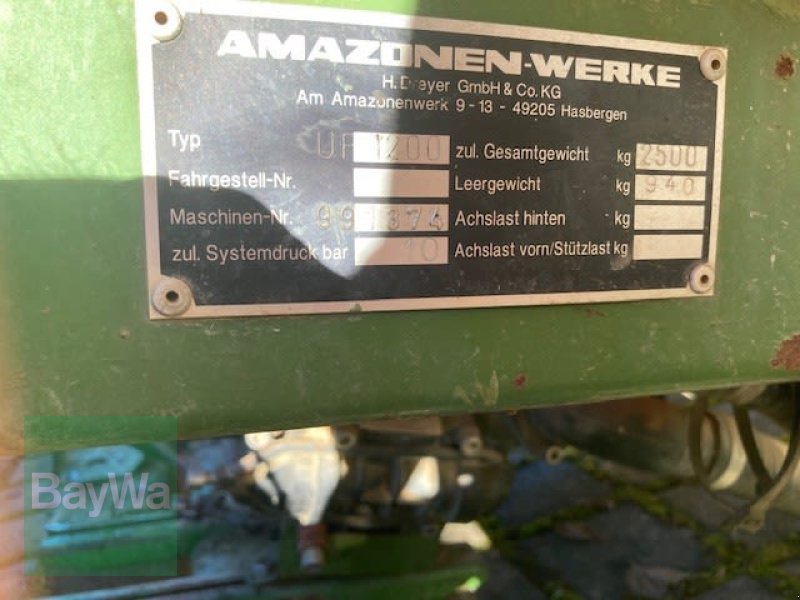 Anbauspritze van het type Amazone UF 1200, Gebrauchtmaschine in Vilsbiburg (Foto 7)