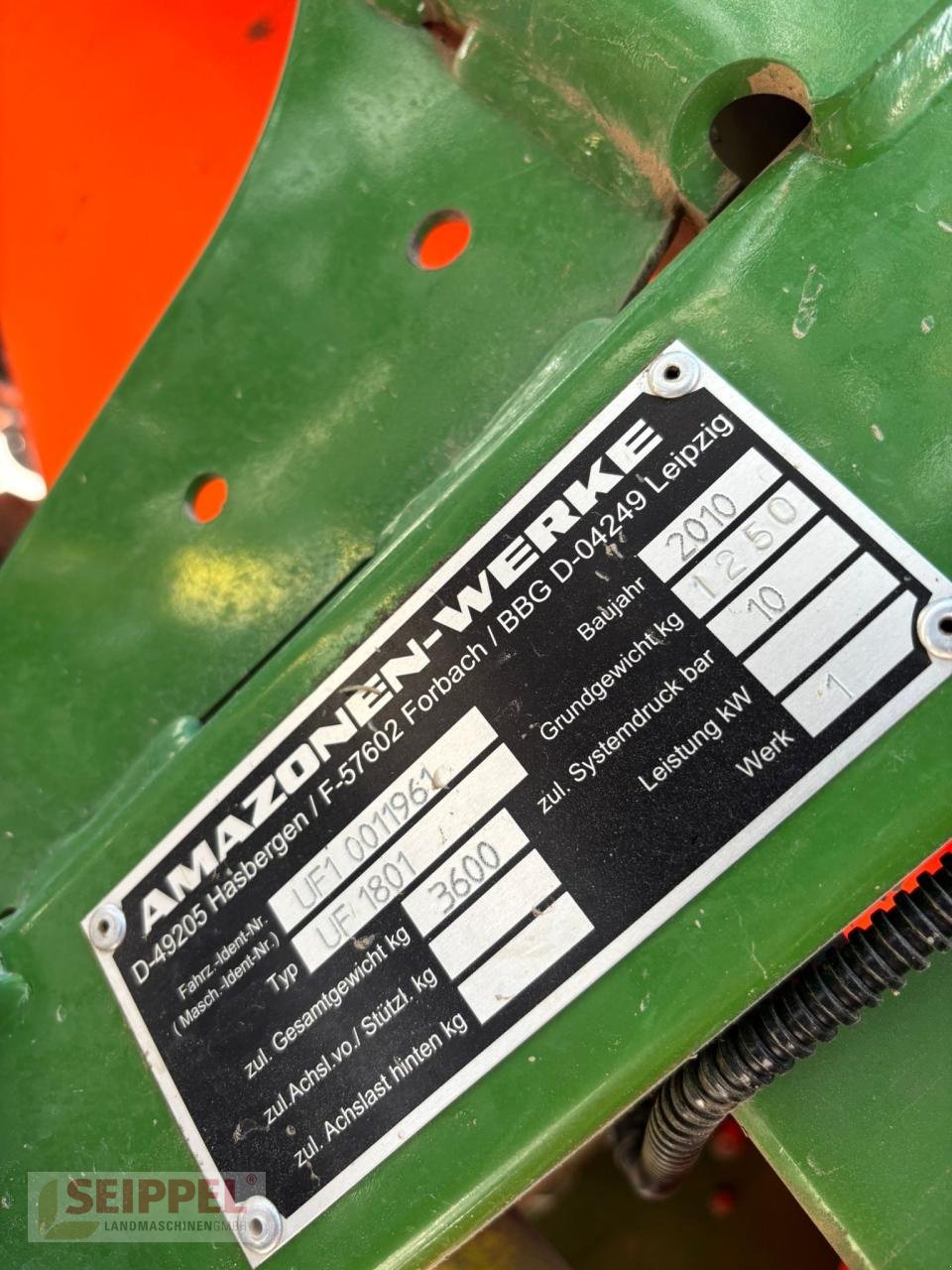 Anbauspritze a típus Amazone UF 1801 + FT 1001, Gebrauchtmaschine ekkor: Groß-Umstadt (Kép 5)
