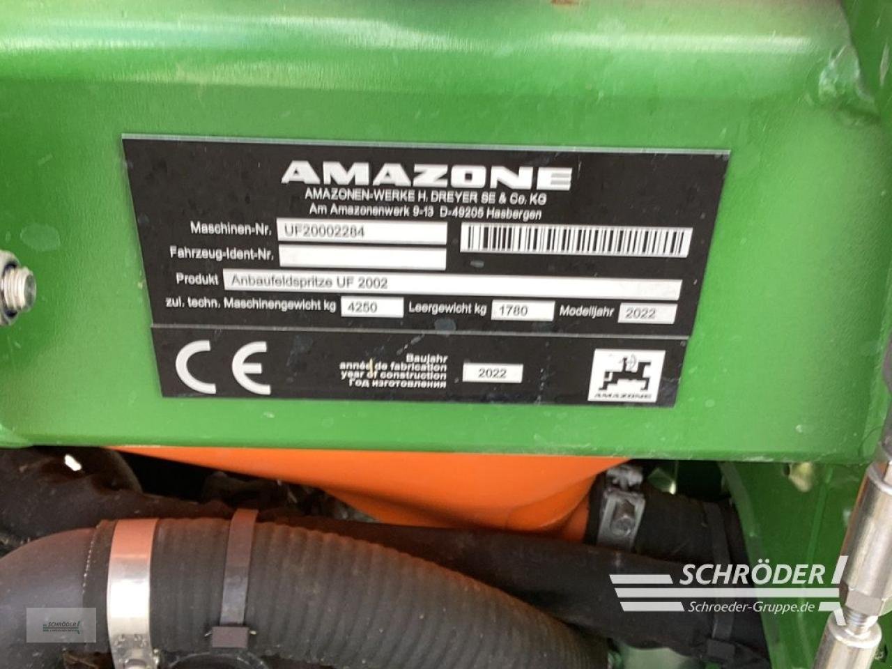 Anbauspritze of the type Amazone UF 2002 - TOP AUSSTATTUNG !, Gebrauchtmaschine in Norden (Picture 2)