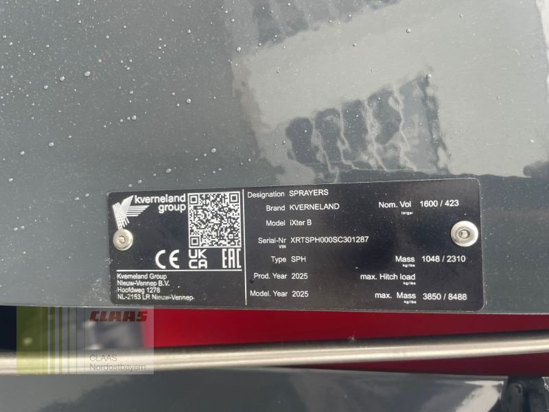 Anbauspritze of the type Kverneland IXTER B16 - 1.600 LITER - 15M, Neumaschine in Hof (Picture 7)