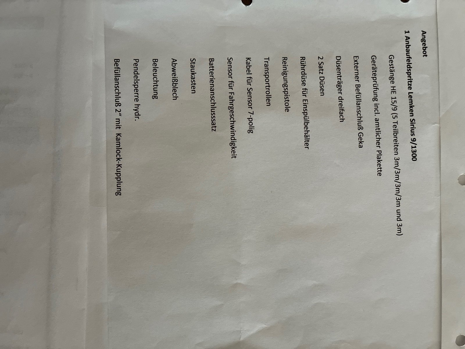 Anbauspritze del tipo Rau+Lemken Sirius 9/1300, Gebrauchtmaschine In Greding (Immagine 6)