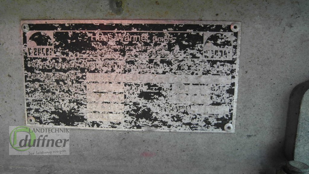 Anhänge-Gebläsespritze  des Typs Wanner N1500, Gebrauchtmaschine in Oberteuringen (Bild 5)