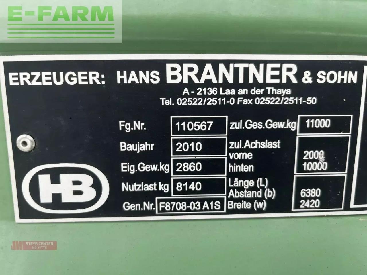 Anhänger del tipo Brantner ta 11045 xxl, Gebrauchtmaschine In ST. PÖLTEN (Immagine 10)