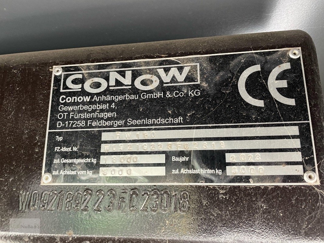 Anhänger del tipo Conow HW 180 V9, Gebrauchtmaschine en Prenzlau (Imagen 20)