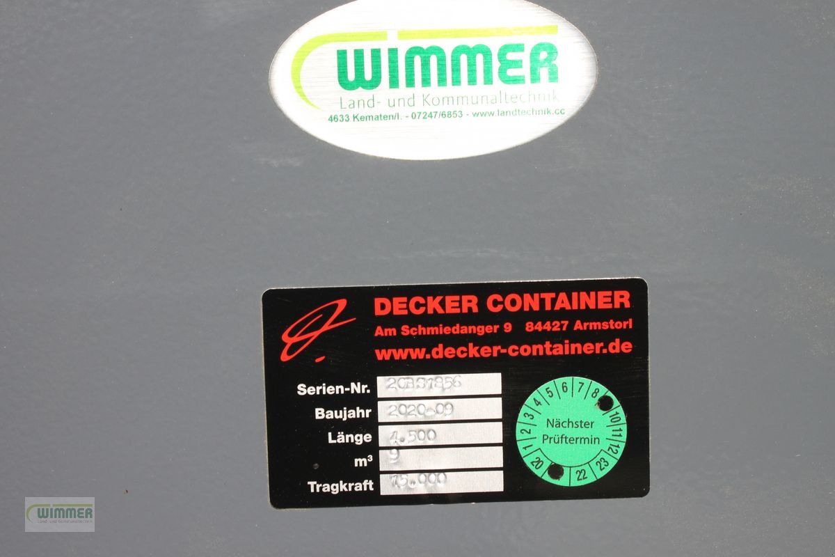 Anhänger tip Decker Container Bau und Schuttcontainer, Neumaschine in Kematen (Poză 4)