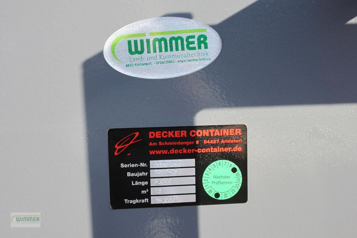 Anhänger a típus Decker Container Bau und Schuttcontainer, Neumaschine ekkor: Kematen (Kép 4)