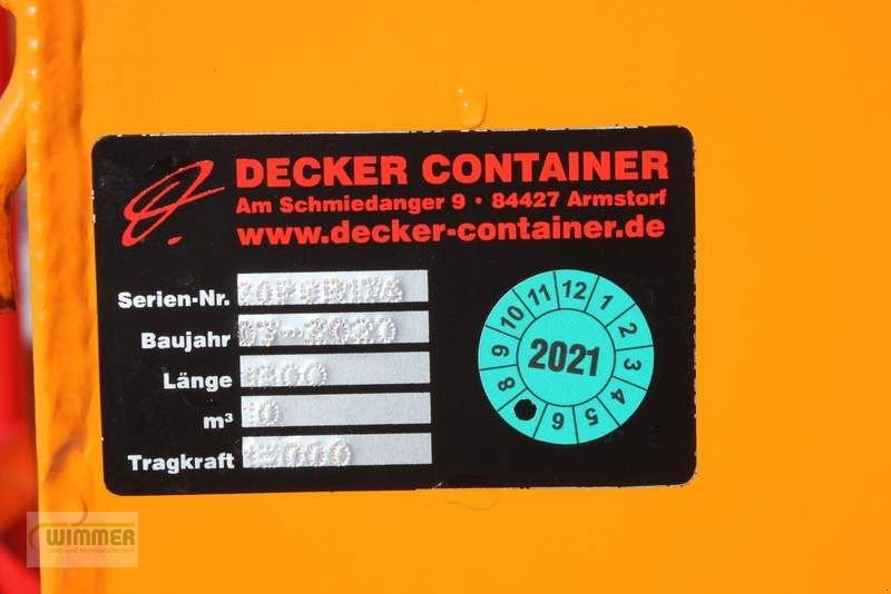 Anhänger типа Decker Container Bau und Schuttcontainer, Neumaschine в Kematen (Фотография 3)