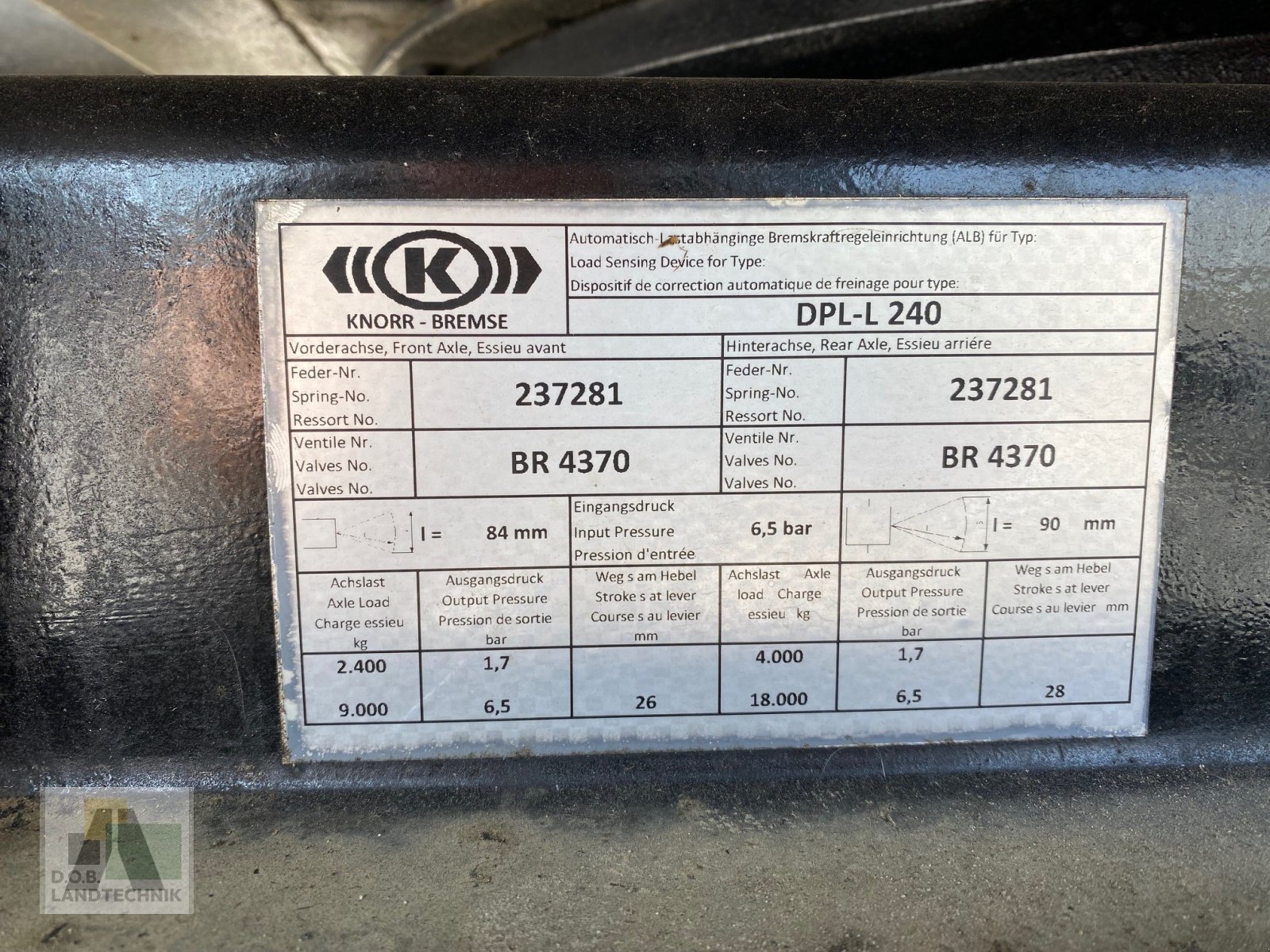 Anhänger des Typs Demmler DPL - L240, Gebrauchtmaschine in Langweid am Lech (Bild 10)