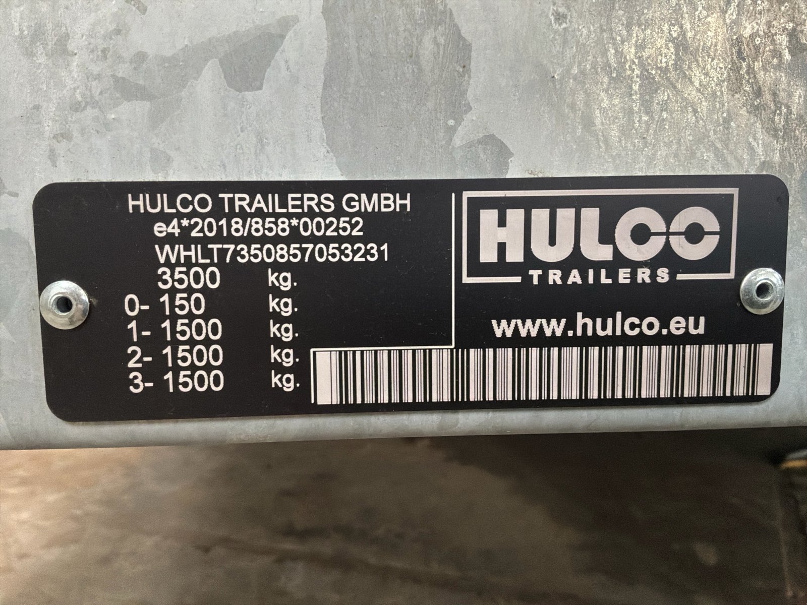 Anhänger typu Hulco Terrax-3, Gebrauchtmaschine v Langemark-Poelkapelle (Obrázek 15)