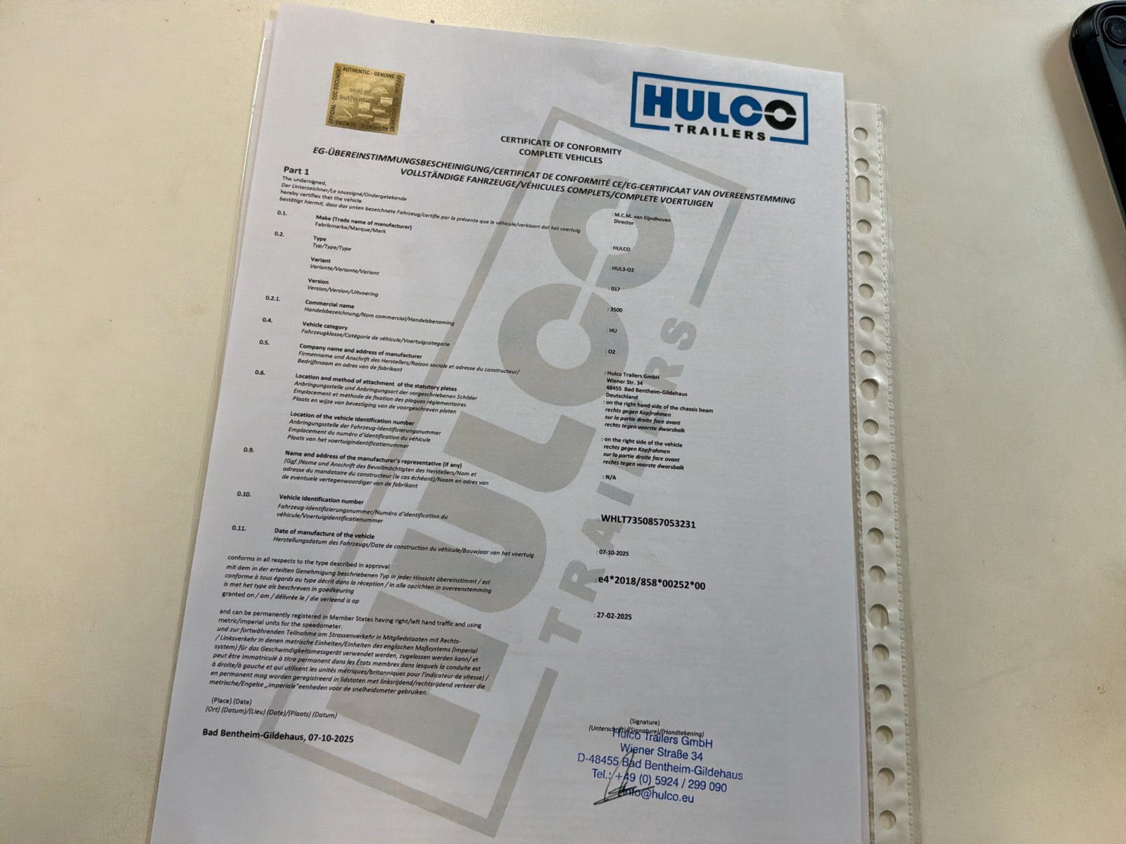 Anhänger typu Hulco Terrax-3, Gebrauchtmaschine v Langemark-Poelkapelle (Obrázek 16)