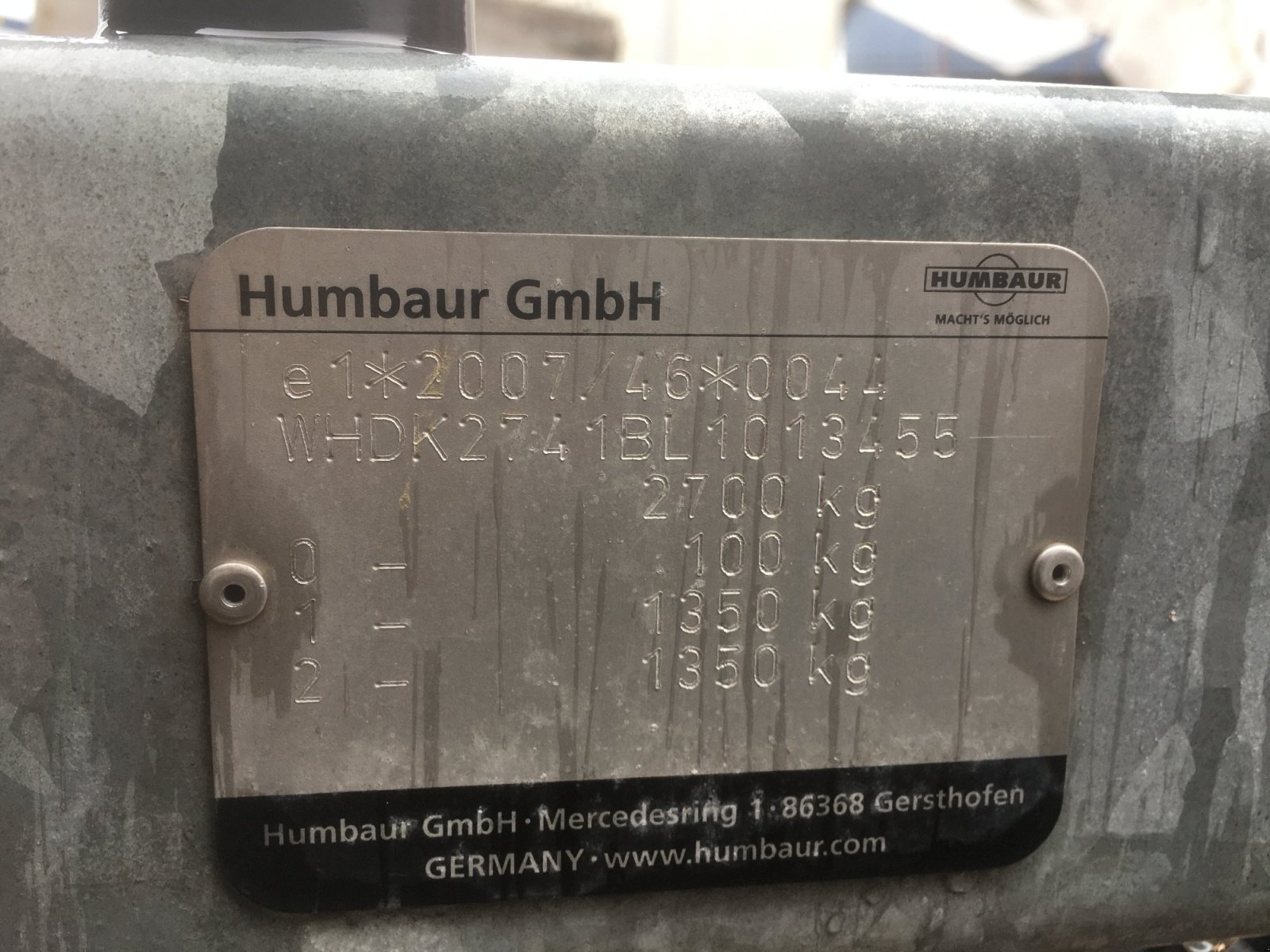 Anhänger of the type Humbaur Tandemkipper, Gebrauchtmaschine in Kochel am See (Picture 4)