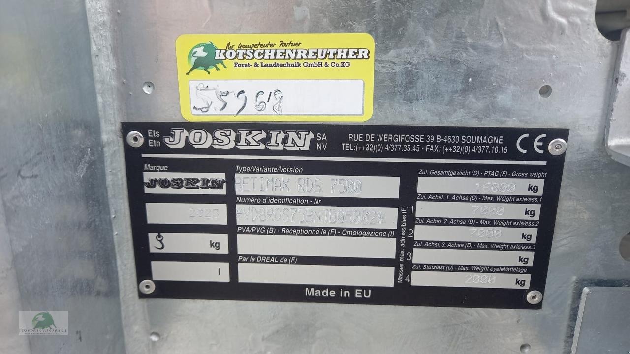 Anhänger typu Joskin Betimax RDS 7500, Neumaschine v Teichröda (Obrázek 6)