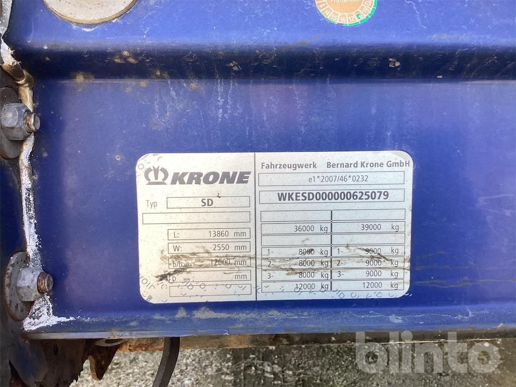 Anhänger del tipo Krone SD, Gebrauchtmaschine In Düsseldorf (Immagine 5)