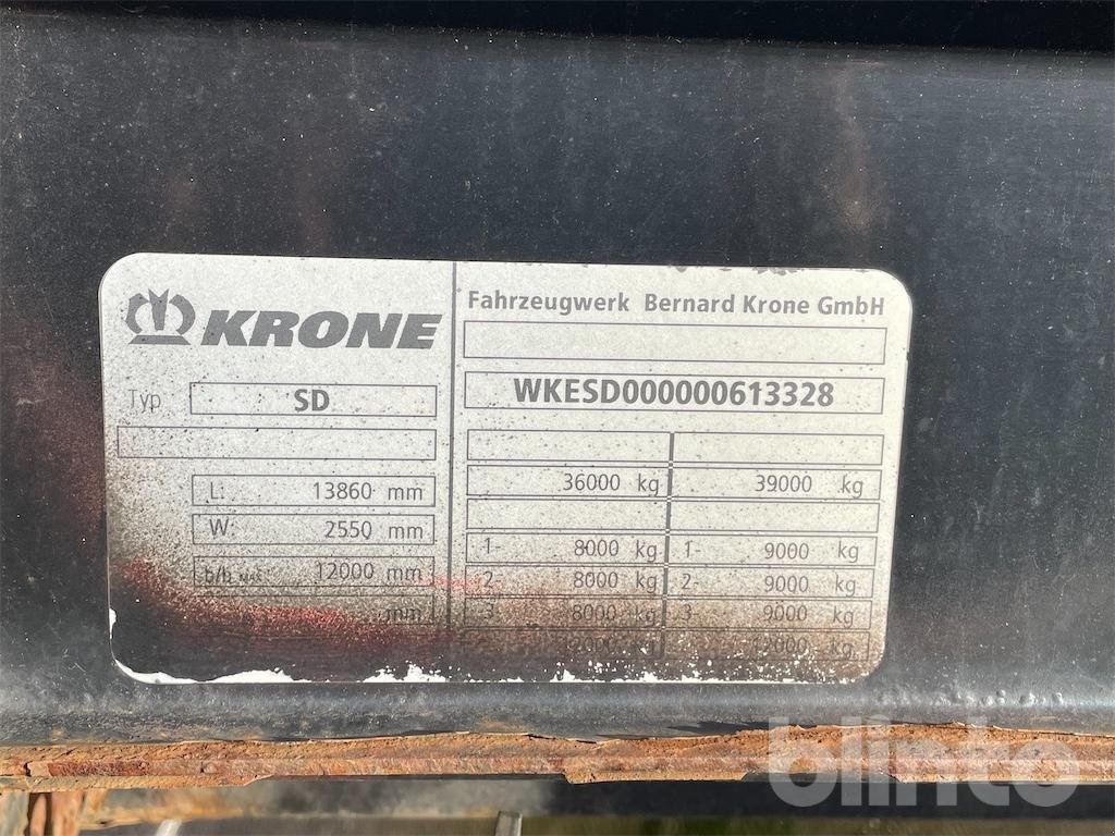 Anhänger типа Krone SD, Gebrauchtmaschine в Düsseldorf (Фотография 5)