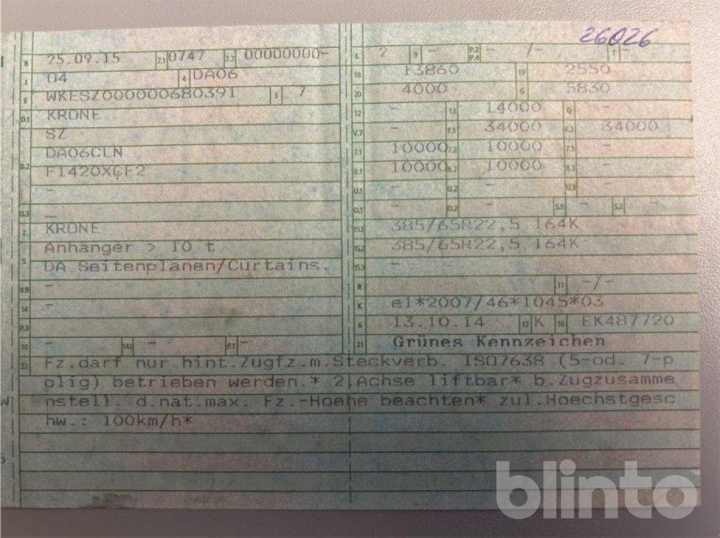 Anhänger Türe ait Krone SZ, Gebrauchtmaschine içinde Düsseldorf (resim 5)