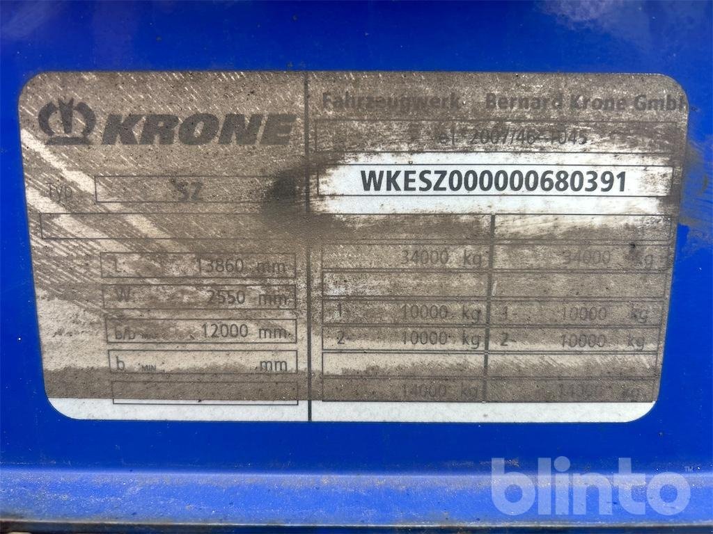 Anhänger Türe ait Krone SZ, Gebrauchtmaschine içinde Düsseldorf (resim 8)